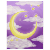Pale Moon on Purple Flyer