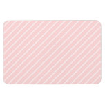 Pale Peach Pink Diagonal Stripes. Magnet
