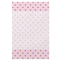 Pale pink and brown heart pattern. full color flyer