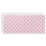 Pale pink and brown heart pattern. custom rack card