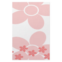 Pale Pink Daisy Pattern Stationery