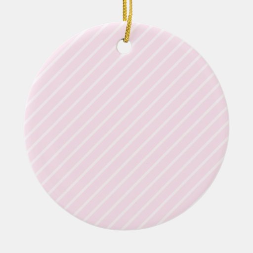 Pale pink Diagonal Stripes. Ornaments