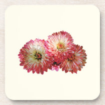 Pale Pink Mums cork coasters