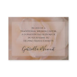 Pale Pink Rose Wedding Charity Card Business Card Templates