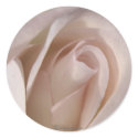 Pale Pink Rose Wedding Invitation Seal stickers