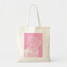 Pale Pink Teddy Bear for Girls Tote Bag