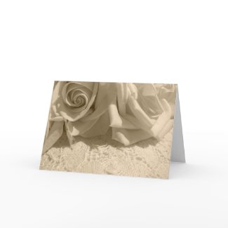 Pale Rose card