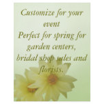 Pale Yellow Dahlia Flyer