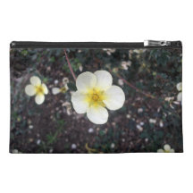 Pale yellow flower travel accessories bags