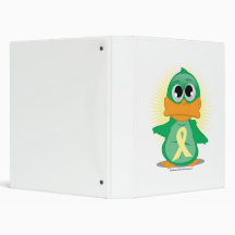Pale Yellow Ribbon Duck Binders
