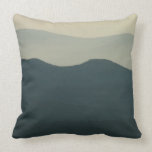 Pale Yellow Sky and Mountains pillows