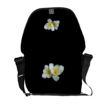 Pale Yellow Tulips After the Rain messenger bags