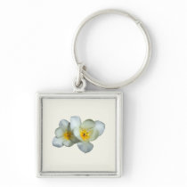 Pale Yellow Tulips After the Rain keychains