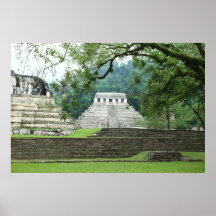 Palenque ruins poster