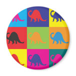 Paleontology Pop Art Fridge Magnet