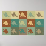 Paleontology Pop Art Poster