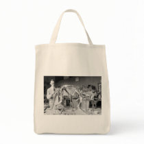 Paleontology Scientist Baby Dinosaur Vintage Canvas Bag