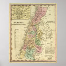 Palestine & Adjacent Countries Poster