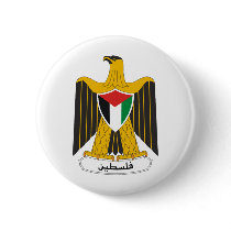 Palestine Coat of Arms Pinback Button