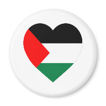 Palestine Flag Heart magnets by Vexillophile Palestine Flag Heart magnets
