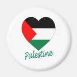 Palestine Flag Heart Refrigerator Magnets
