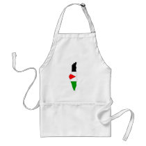 Palestine Flag Map full size Apron