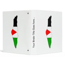 Palestine Flag Map full size Binders