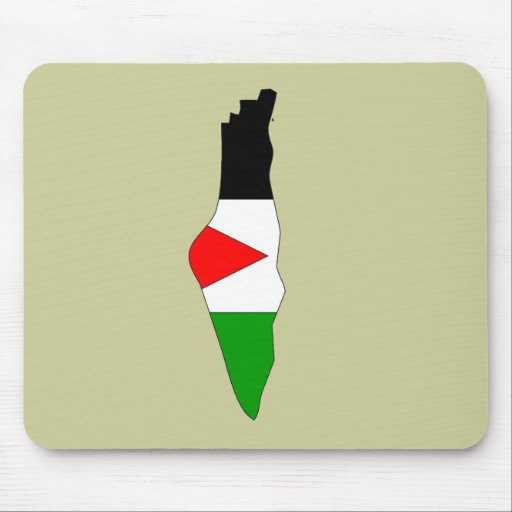 Palestine flag map mouse mat