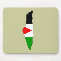 Palestine flag map mousepads