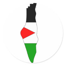 Palestine flag map stickers by FlagStore Palestine flag map stickers