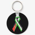 Palestine flag ribbon Keyring keychains