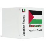 Palestine Flag with name in Russian Vinyl Binder