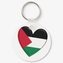 Palestine Heart Flag keychains