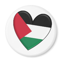 Palestine Heart Flag magnets by WearFlags Palestine Heart Flag magnets