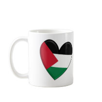 Palestine Heart Flag mugs by WearFlags Palestine Heart Flag mugs
