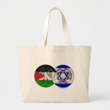 Palestine - Israel Peace Canvas Bags