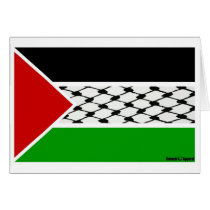 Palestine Keffiyeh Flag Greeting Card