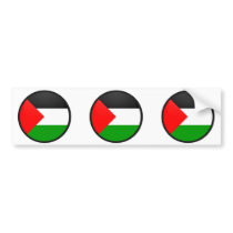 Palestine quality Flag Circle Bumper Stickers