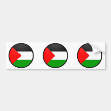 Palestine quality Flag Circle Bumper Stickers