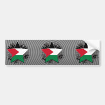 Palestine Star Bumper Sticker