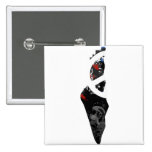Palestine Trendy Peace Sign with Palestinian map Pins