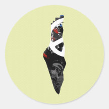 Palestine Trendy Peace Sign with Palestinian map Stickers