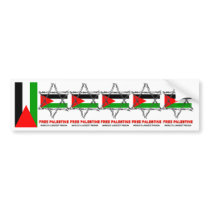 PALESTINE: WORLD'S LARGEST PRISON BUMPER STICKER