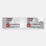 Palestinian and a Champion Bumper Sticker