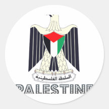 Palestinian Emblem Round Sticker