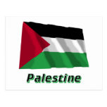 Palestinian Movement Waving Flag with Name Postcards