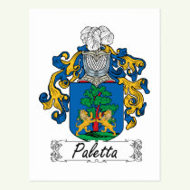 Paletta Family Crest Postcard