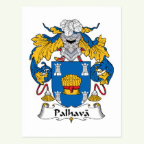 Palhava Family Crest Postcard