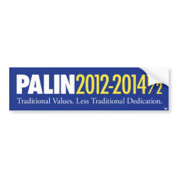 Palin 2012-2014 1/2 bumpersticker