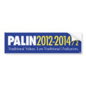 Palin 2012-2014 1/2 bumper stickers by cstout Palin 2012-2014 1/2 bumper stickers